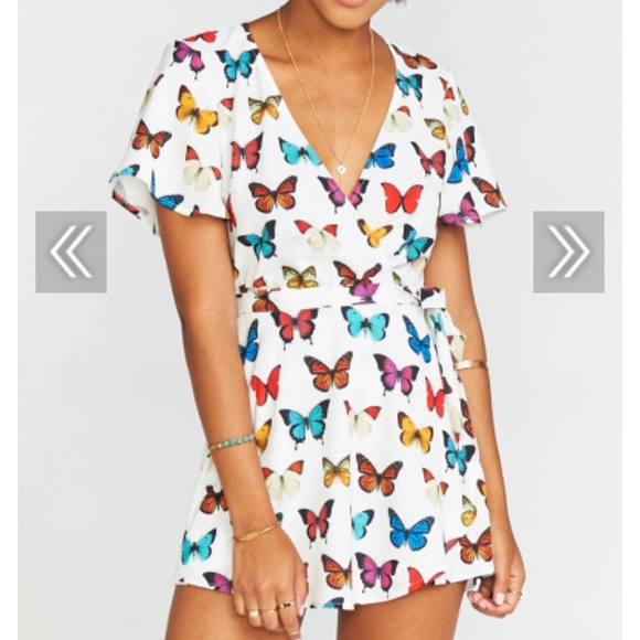 butterfly romper dress